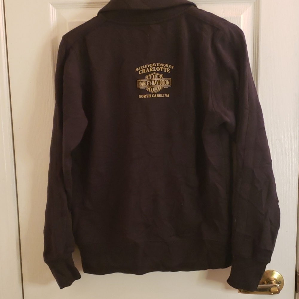 Harley-Davidson Zip Up Sweatshirt Black Small - Picture 5 of 5